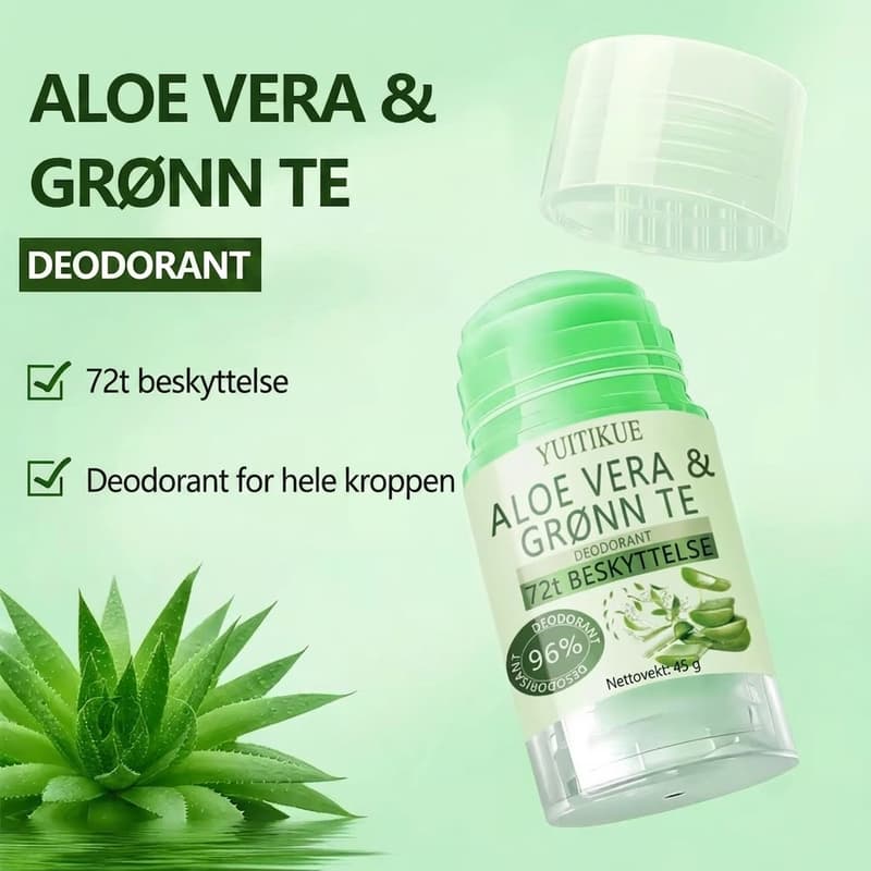 Naturlig deodorant med aloe vera og grønn te